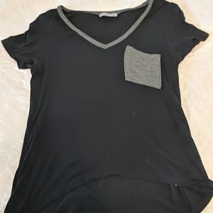 4/$20 Charlotte Russe Black Pocket Tee